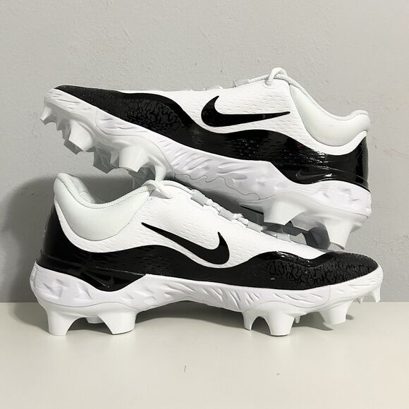 Nike Alpha Huarache Elite 4 Low MCS “White Black” Men Sz 11.5-12 Baseball Cleats - Picture 6 of 9